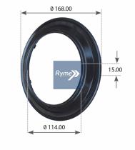 RYME AUTOMOTIVE 17421 - CHAPA ANTIPOLVO BPW 168X114X15