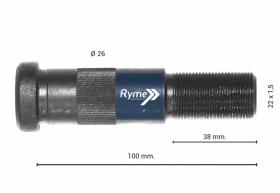RYME AUTOMOTIVE 0414016 - PERNO RUEDA DOBLE LECINENA 100MM