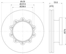 FOMAR-FRICTION FO0356PRO - DISCO FRENO SCANIA