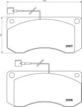 FOMAR-FRICTION FO676281PRO - PASTILLA DE FRENO 29097 RENAULT MIDLUM
