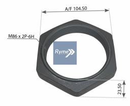 RYME AUTOMOTIVE 332077 - TUERCA EJE RVI M86X2-104.5MM
