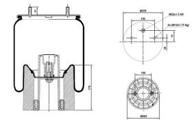CASALS B2861 - FUELLE SUSPENSION VALX