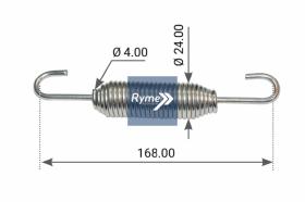 RYME AUTOMOTIVE 0640771 - MUELLE PALANCA LECINENA 168X24X4