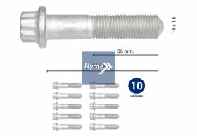 RYME AUTOMOTIVE 0414280 - SET 10TORNILLO SAF SI/ZI/B9 M14X1.5-65MM