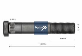 RYME AUTOMOTIVE 0414143 - PERNO RUEDA TRASERA IVECO 115MM