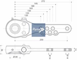 RYME AUTOMOTIVE 20447 - PALANCA BPW UNICA L=282MM 10 ESTRIAS