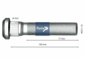 RYME AUTOMOTIVE 0414232 - PERNO RUEDA VOLVO M22 105MM X 22 X 1.5