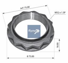RYME AUTOMOTIVE 332083 - TUERCA BUJE IVECO DAILY M52X1.5 75mm