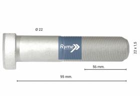 RYME AUTOMOTIVE 0414284 - PERNO DE RUEDA EJE VALX 95MM-M22X1,5 DRACOM