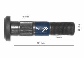 RYME AUTOMOTIVE 0414028 - PERNO RUEDA DOBLE MONTENEGRO 100mm
