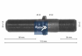 RYME AUTOMOTIVE 0414043 - PERNO DE RUEDA DOBLE 112MM BPW