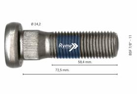 RYME AUTOMOTIVE 0414263 - PERNO DE RUEDA SCANIA L72.5 M7/8 BSF