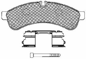 FOMAR-FRICTION FO929281 - FO929281 PASTILLAS FRENO TRAS. IVECO DAILY 29231