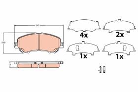 TRW GDB3622 - PASTILLAS DE FRENO